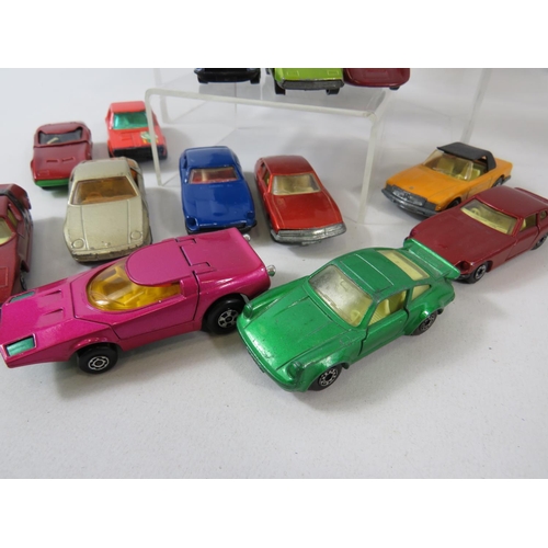 123 - Selection of 20 UK made Matchbox Superfast sports cars.   All in very light playworn condition. No b... 