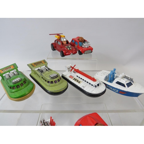 124 - Selection of 20 UK made Matchbox Superfast sports cars, hovercrafts, boat etc. .   All in very light... 