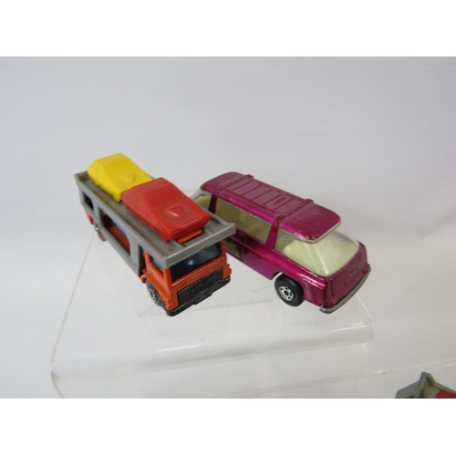 125 - Selection of 20 UK made Matchbox Superfast trucks etc.  All in very light playworn condition. No box... 