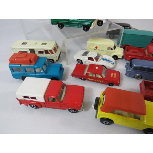 127 - Selection of 23 UK made assorted Matchbox Superfast models.  All in very light playworn condition. N... 