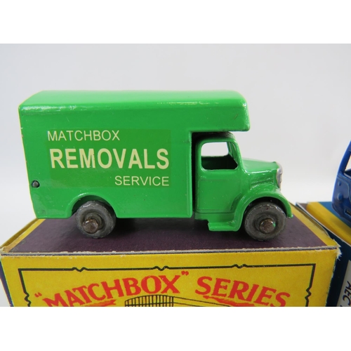 81 - Six boxed UK Matchbox models. See photos for details and condition.