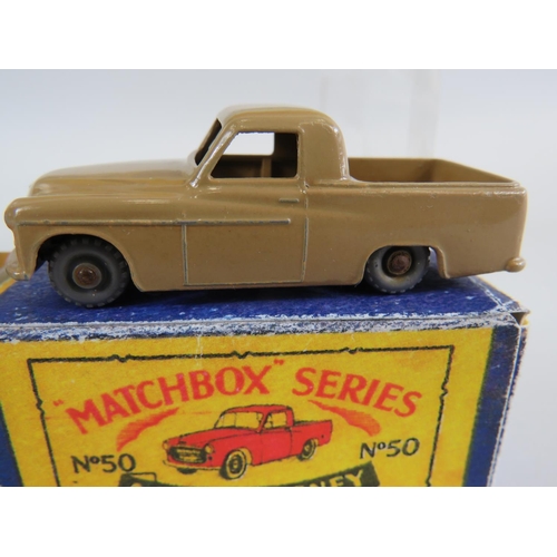 82 - Six boxed UK Matchbox models. See photos for details and condition.