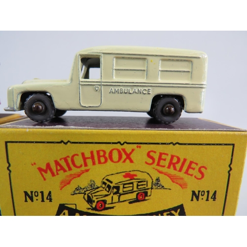 83 - Six boxed UK Matchbox models. See photos for details and condition.