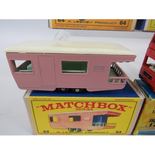 85 - Six boxed UK Matchbox models. See photos for details and condition.