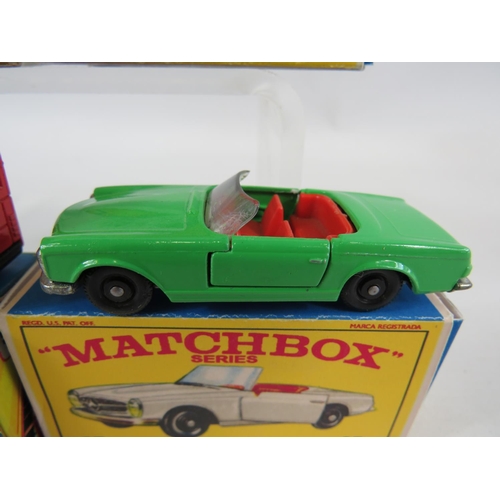 85 - Six boxed UK Matchbox models. See photos for details and condition.