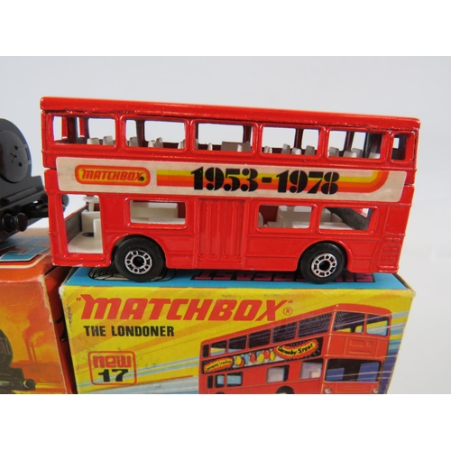 87 - Six boxed UK Matchbox models. See photos for details and condition.