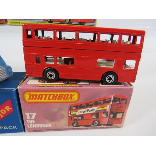 87 - Six boxed UK Matchbox models. See photos for details and condition.