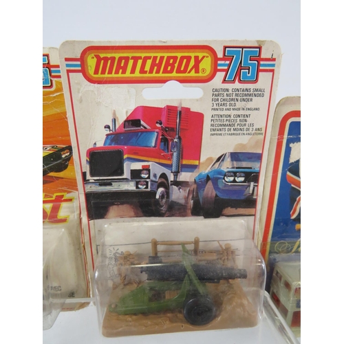 88 - Selection of Matchbox 75 models plus others as new in blister packs. See photos for details and cond... 