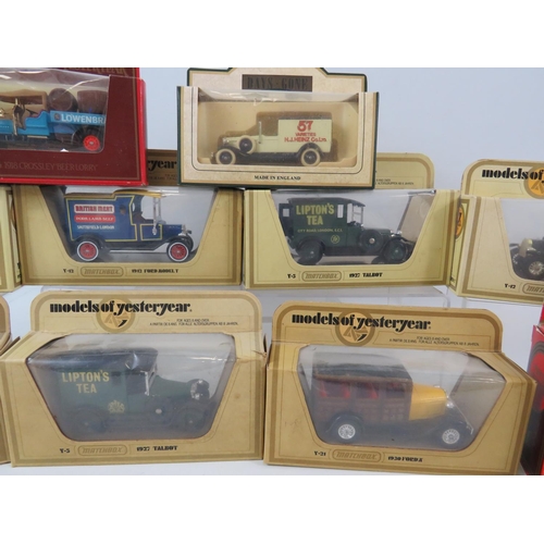 95 - Ten Die cast scale models, mostly Matchbox Models of Yesteryear plus one by Llledo. See photos.