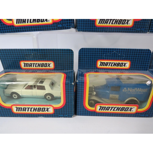 97 - Eight Matchbox models. All boxed and in unused condition. See photos.