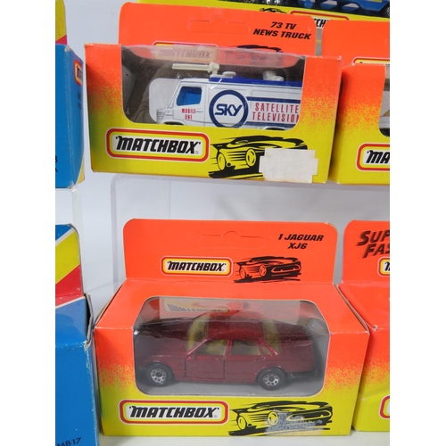 98 - Nine Matchbox models. All boxed and in unused condition. See photos.