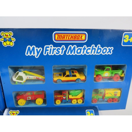 99 - Four, 'My First Matchbox' boxed gift sets. Two are numbered LL-116 containing six Models plus Two nu... 