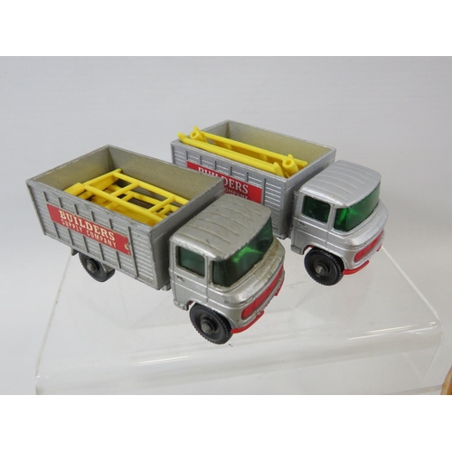 129 - Selection of UK made assorted Matchbox Trucks.  All in very light playworn condition. No boxes. See ... 