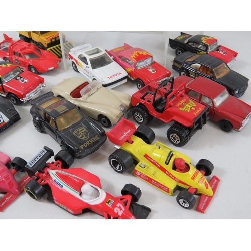 132 - Selection of Hotwheels models.  All in very light playworn condition. No boxes. See photos.