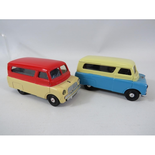 137 - Two UK made Corgi 10/12 Cwt Bedford Vans together with Two UK made and one Chinese made Corgi models... 