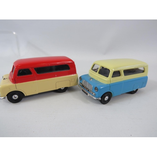 137 - Two UK made Corgi 10/12 Cwt Bedford Vans together with Two UK made and one Chinese made Corgi models... 