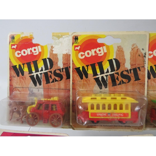 143 - Eight, Corgi Models in Blister packs together with other Boxed Corgi Models. See photos.