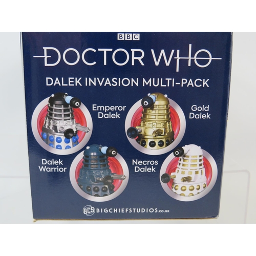 151 - Boxed and unused 4 Dalek model pack by Big Chief Studio's..   Sold on behalf of Samaritans.  See pho... 