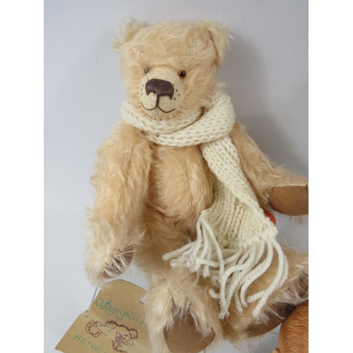 162 - Selection of Soft Toys to include a Merrythought Bear made for Hamleys.  See photos.