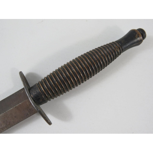 164 - Commando Dagger. No makers mark or insignia visable. 12 inches overall length approx 12 inches. (THI... 