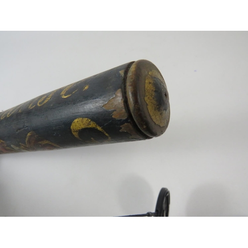 175 - Vintage Police Truncheon marked with George Ivth Crown and other markings. Measures 20 inches long. ... 