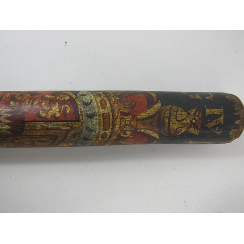 175 - Vintage Police Truncheon marked with George Ivth Crown and other markings. Measures 20 inches long. ... 