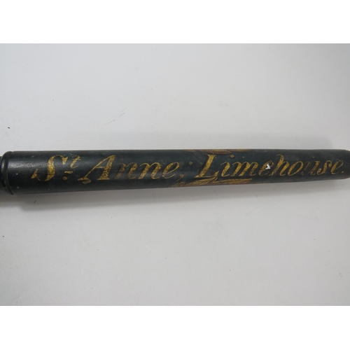 175 - Vintage Police Truncheon marked with George Ivth Crown and other markings. Measures 20 inches long. ... 