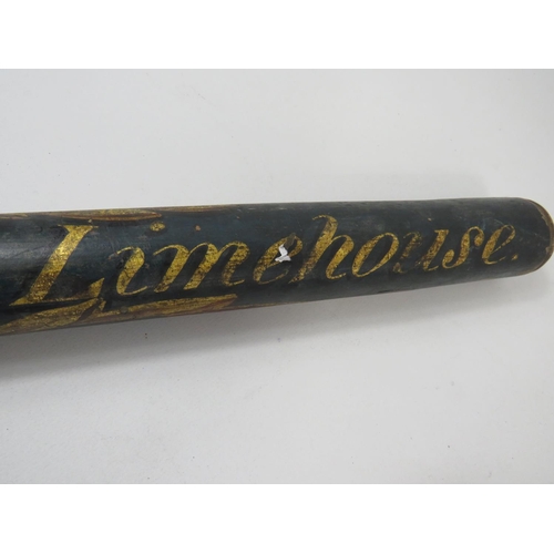 175 - Vintage Police Truncheon marked with George Ivth Crown and other markings. Measures 20 inches long. ... 