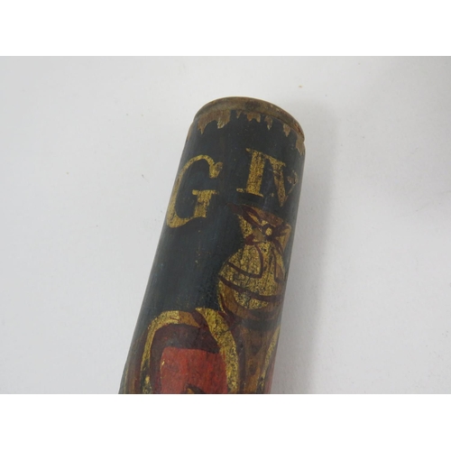 175 - Vintage Police Truncheon marked with George Ivth Crown and other markings. Measures 20 inches long. ... 