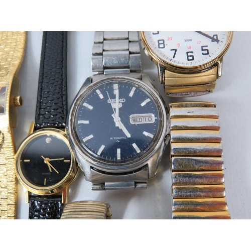 184 - Selection of Mens and Ladies watches, mostly quartz movements but to include a Seiko Mechanical Auto... 