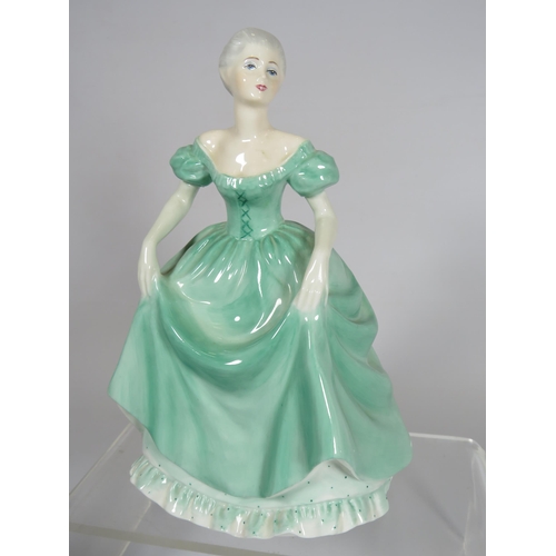 288 - 3 Figurines Royal Doulton Southern Belle, Coalport Ladies of Fashion Henrietta and a Royal Grafton J... 