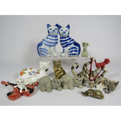 292 - Selection of various Cat figurines.