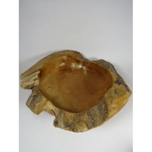 316 - Large drift wood bowl. 16