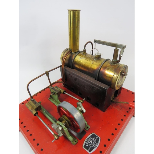 50A - Mamod SE3 twin Cylinder Superheated Steam Engine with original box. Griffin & George nameplate. See ... 