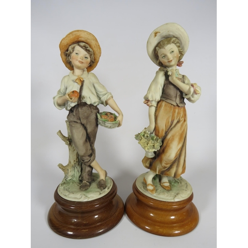 328 - Pair of Florence capodimonte figurines. 11