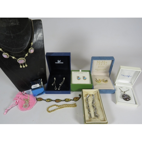 Selection of boxed designer costume jewellery including sterling silver