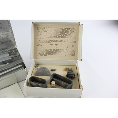 941 - 2 x Vintage BOXED Magnesium & Aluminium Specimens Inc Original Packaging Etc     566465