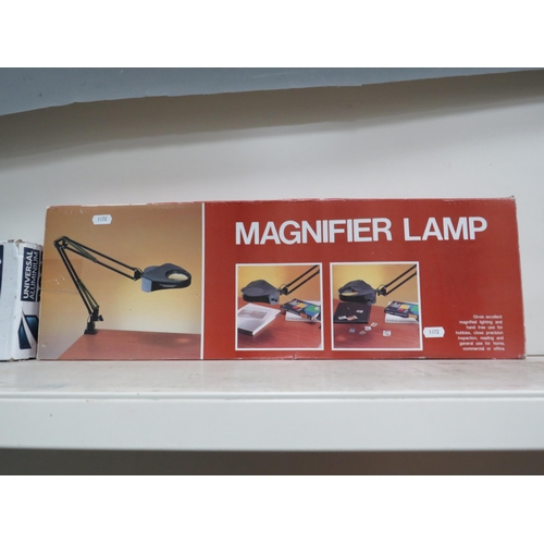 1400 - Boxed vintage magnifying light,