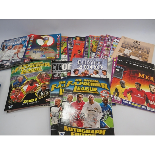 1410 - Collection of unused football sticker books.