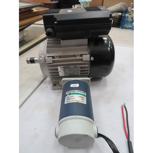 1532 - Clark single phase induction motor plus 1 other.