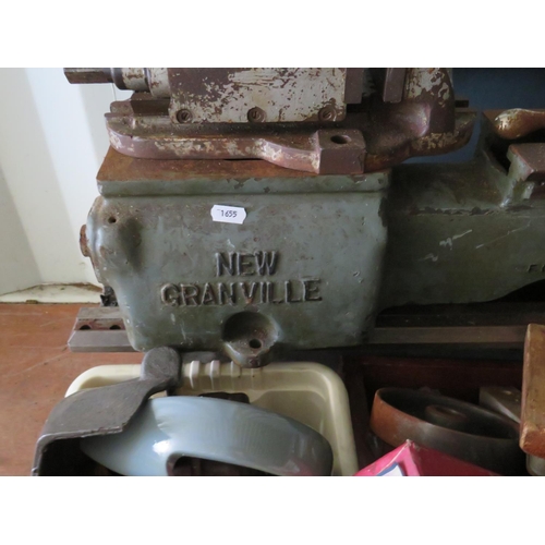 1655 - Large Bench Lathe 'New Granville' plus lots of Lathe related items.  PLEASE NOTE, THESE ITEMS ARE VE... 