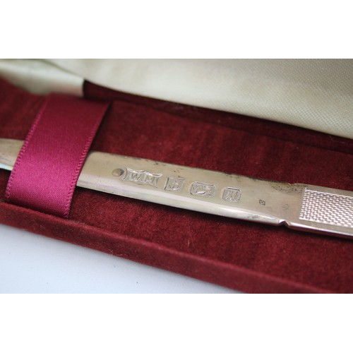 107 - Vintage Hallmarked 1986 Birmingham STERLING SILVER Letter Opener (24g)   630693