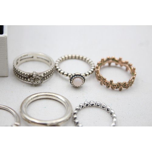 166 - 8 X .925 Pandora Rings (34g)     884647