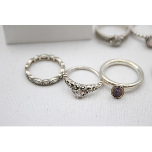 166 - 8 X .925 Pandora Rings (34g)     884647