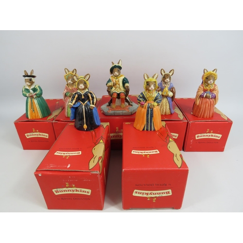 1 - Royal Doulton Bunnykins The Tudor collection Henry the VIII and his 6 Wives all come with boxes.