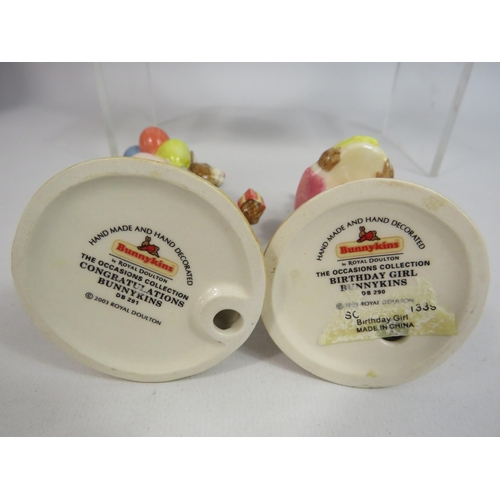 14 - 4 Royal Doulton Bunnykins The Occassions collection figurines all have boxes.