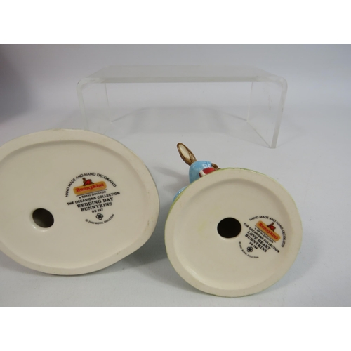 14 - 4 Royal Doulton Bunnykins The Occassions collection figurines all have boxes.