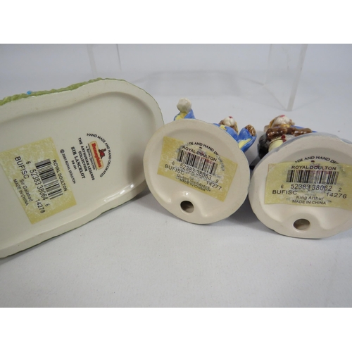 18 - Royal Doulton Bunnykins Arthurian Collection 6 Figurines. All with boxes.