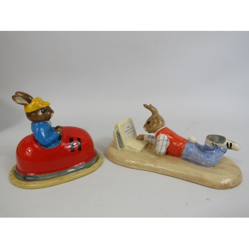21 - 2 Royal Doulton Bunnykins Limited edition figurines, Online 1769 of 2000 and Dodgem 447 of 2500. bot... 