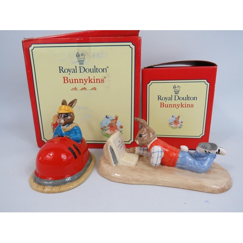 21 - 2 Royal Doulton Bunnykins Limited edition figurines, Online 1769 of 2000 and Dodgem 447 of 2500. bot... 
